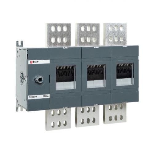 Рубильник 3п 2000А без рукоятки управления TwinBlock EKF tb-s-2000-3p