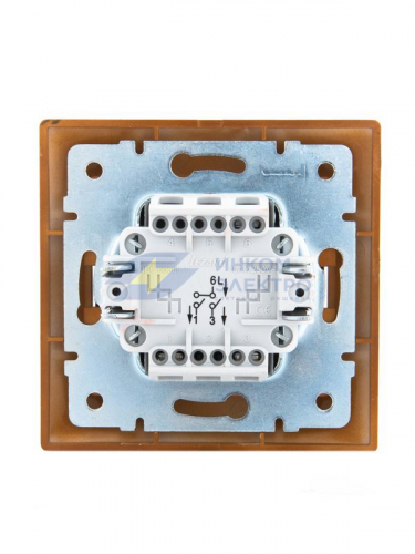 Выключатель 2-кл. СП Mira 10А сосна LEZARD 701-0801-101 фото 4