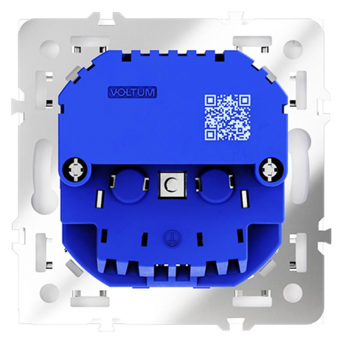 Розетка 1-м СП S70 16А с USB A+С с заземл. защ. шторки механизм бел. матов. Voltum VLS040502 фото 5 Розетка 1-м СП S70 16А с USB A+С с заземл. защ. шторки механизм бел. матов. Voltum VLS040502 фото 5