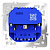 Розетка 1-м СП S70 16А с USB A+С с заземл. защ. шторки механизм бел. матов. Voltum VLS040502