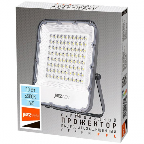 Прожектор светодиодный PFL-S4 100Вт 6500К IP65 80град. ДО с линзовым модулем JazzWay 5036437 фото 6