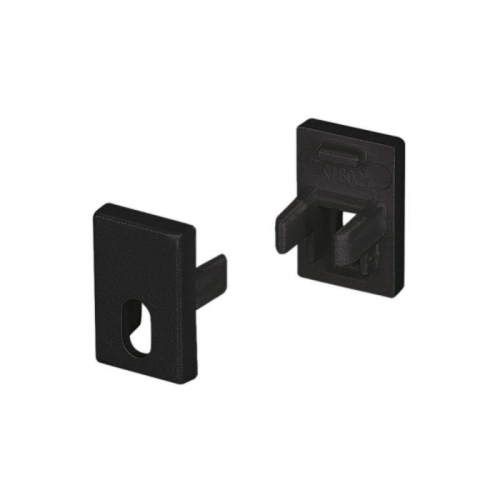 Заглушка SL-MINI-8-H12 BLACK с отверстием пластик Arlight 037506