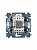 Выключатель 1-кл. СП Levit IP20 с подсветкой сталь/дым. черн. ABB 2CHH590146A6069