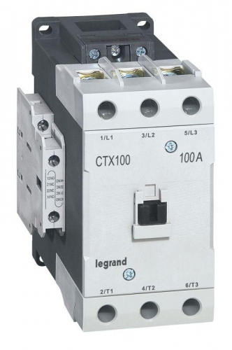 Контактор CTX3 3п 100А кат. 380В AC 2НО+2НЗ Leg 416228