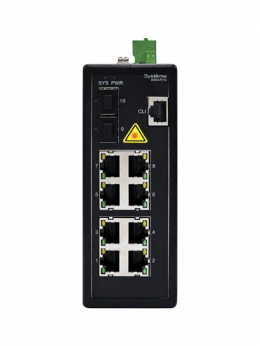 Коммутатор промышленный управляемый Ethernet L2 8х10/100/1000BaseT 2х100/1000/2500BaseX SFP SE NSETM210T08X02B фото 2