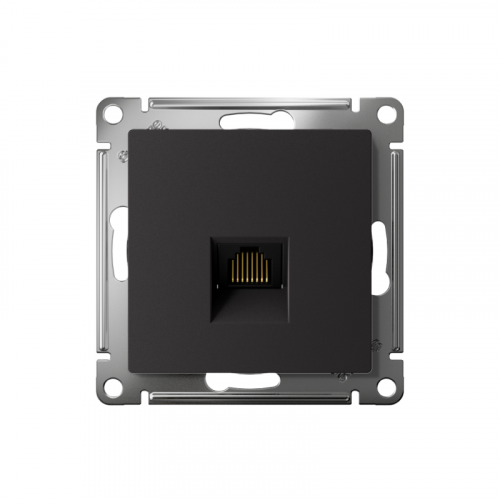Розетка компьютерная AtlasDesign RJ45 кат.6A механизм карбон SE ATN001086 фото 2