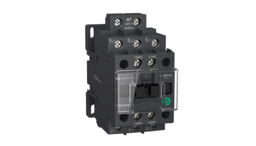 Контактор MC1D 3п 18А кат. 110В AC 1НО+1НЗ SE MC1D18F7 Контактор MC1D 3п 18А кат. 110В AC 1НО+1НЗ SE MC1D18F7
