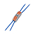 Клемма монтажная СМК PTC-2P 4222 BL/4 450В 32А 0.08-2.5(4.0)кв.мм JazzWay 5073685