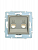 Розетка компьютерная 2-м СП ASTI IP20 RJ45 механизм платина. LEZARD 7081-3588-141