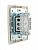 Переключатель проходной 1-кл. СП Mira 10А IP20 со вставкой крем. LEZARD 701-0303-105