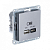 Розетка USB AtlasDesign тип A+C 45Вт QC PD высокоскор. ЗУ механизм сталь SE ATN000929