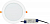 Светильник светодиодный Downlight DL GLASS 840 WT 15Вт 4000К IP20 1350лм ДВО даунлайт кругл. встраив. с декоративным стеклом бел. OSRAM 4607194230754
