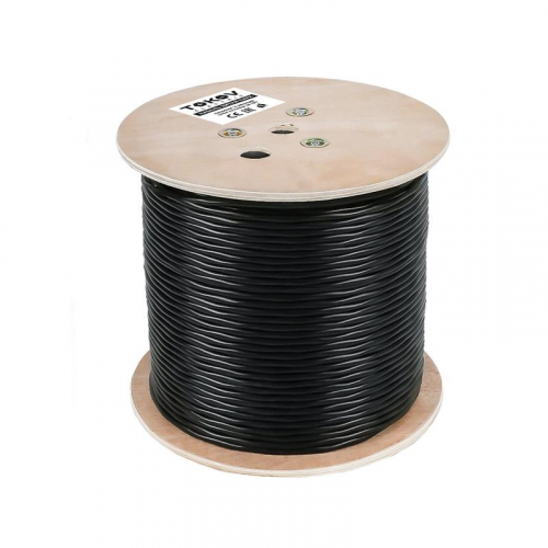 Кабель витая пара F/UTP 2х2х24AWG кат.5E PE outdoor 305м (м) TOKOV ELECTRIC TKE-C05-F22-5E-305-OD фото 2
