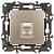 Розетка компьютерная 1-м Elegance 14-3107-04 RJ45 IP20 механизм шампань Эра Б0034305