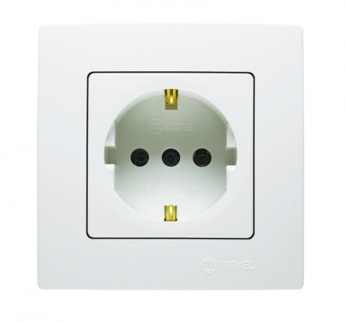 Розетка с заземлением Lillium Makel 32001028 Розетка с заземлением Lillium Makel 32001028