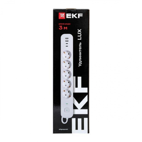Удлинитель 5х3м IP20 2USB 2.4А+2type-C LUX 1.5кв.мм EKF UBA-LUX-503-TC фото 10 Удлинитель 5х3м IP20 2USB 2.4А+2type-C LUX 1.5кв.мм EKF UBA-LUX-503-TC фото 10