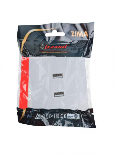 Розетка 2-мест. USB разъем СП ZIMA IP20 бел. LEZARD 704-0288-192 фото 6 Розетка 2-мест. USB разъем СП ZIMA IP20 бел. LEZARD 704-0288-192 фото 6