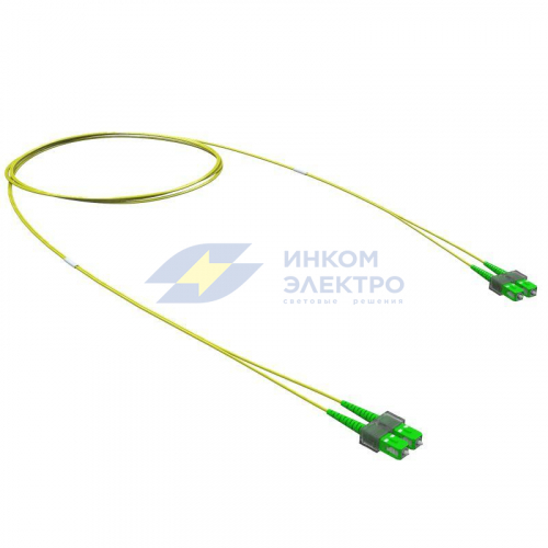 Шнур оптический коммутационный Duplex SC/APC-SC/APC 9/125 (OS2) 2м DKC RNPC9DCACA2