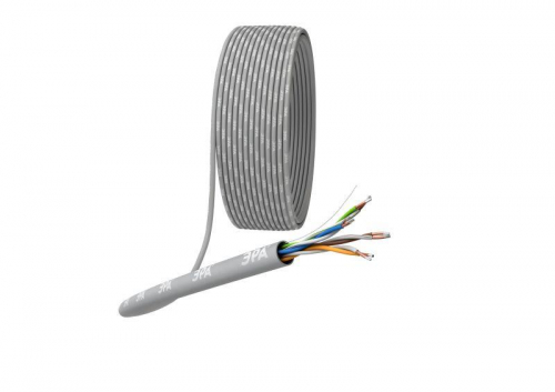 Кабель витая пара U/UTP кат.5E 4х2х25AWG CCA PVC SIMPLE (уп.305м) Эра Б0044435 Кабель витая пара U/UTP кат.5E 4х2х25AWG CCA PVC SIMPLE (уп.305м) Эра Б0044435