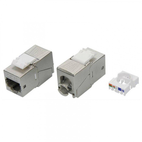 Модуль Keystone RJ45 CAT5E экранир. 90град. (форм-фактор S19) серебр. DKC RNK5EF90TL Модуль Keystone RJ45 CAT5E экранир. 90град. (форм-фактор S19) серебр. DKC RNK5EF90TL