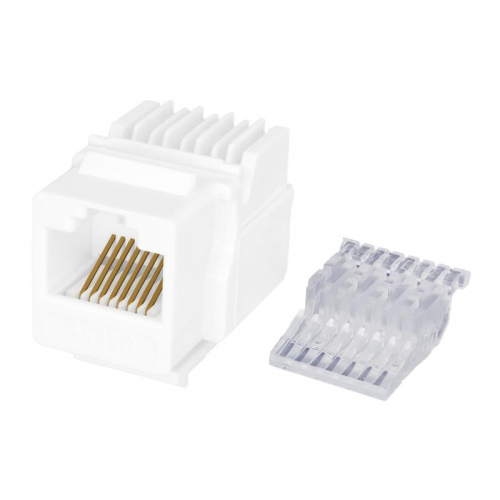 Модуль Keystone Jack RJ45 (8P8C) UTP кат.5E без инструмента бел. SUPRLAN 10-0312 фото 3