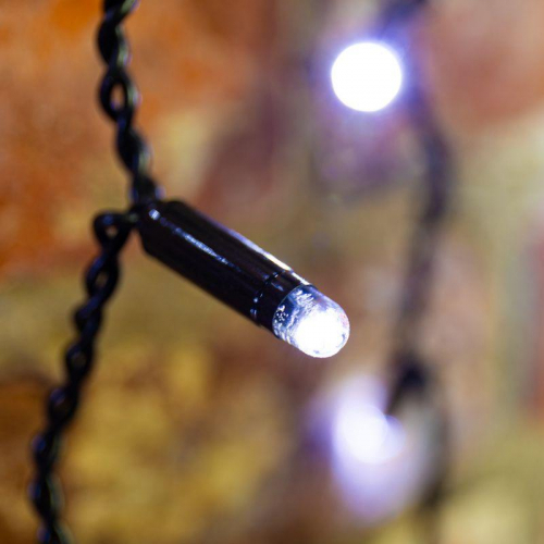 Гирлянда светодиодная "Светодиодный Дождь" 2х1.5м 300LED бел. 23Вт 230В IP65 постоян. свечение провод черн. (нужен шнур питания 303-500) Neon-Night 235-125 фото 5