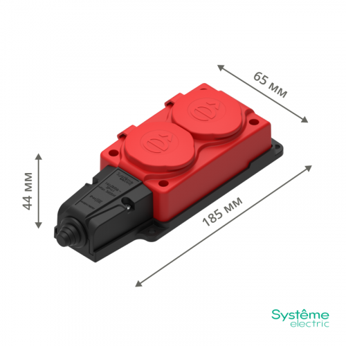 Колодка удлинителя 2-м 16А IP44 MultiSet 2P+E 250В каучук красн. SE MST4122RD фото 8 Колодка удлинителя 2-м 16А IP44 MultiSet 2P+E 250В каучук красн. SE MST4122RD фото 8