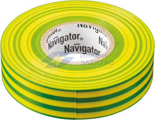 Изолента ПВХ 15мм (рул.20м) жел/зел. NIT-B15-20/YG Navigator 71108