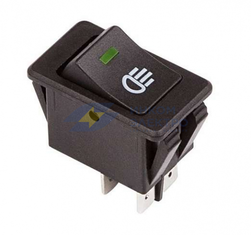 Выключатель клавишный 12В 35А (4с) ON-OFF с зел. LED подсветкой (ASW-17D) Rexant 36-4441 Выключатель клавишный 12В 35А (4с) ON-OFF с зел. LED подсветкой (ASW-17D) Rexant 36-4441
