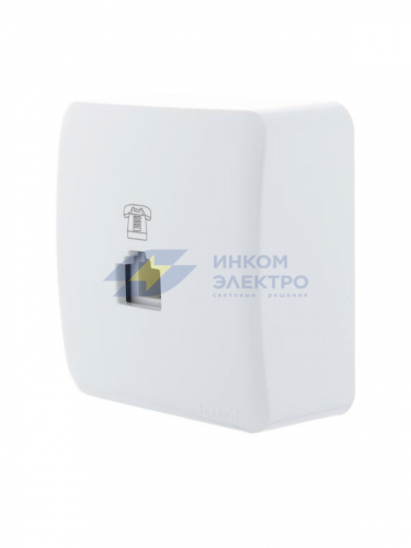 Розетка телефонная Viola RJ11 евро стандарт бел. LEZARD 751-0200-137 фото 4
