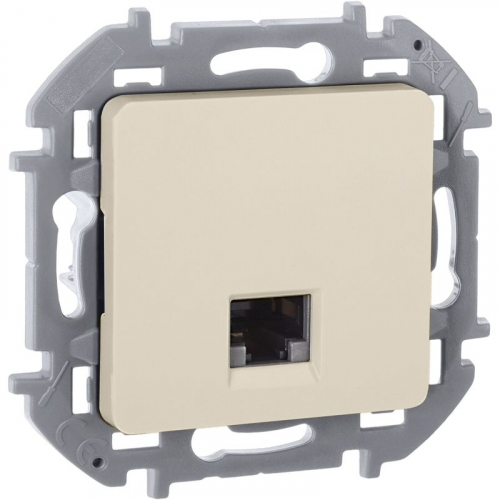 Розетка компьютерная СП Inspiria RJ45 кат.5E UTP IP20 сл. кость IEK 673826 Розетка компьютерная СП Inspiria RJ45 кат.5E UTP IP20 сл. кость IEK 673826