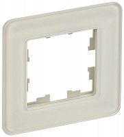 Рамка 1-м BRITE РУ-1-2-Бр стекло песчан. RE IEK BR-M12-G-41-K98