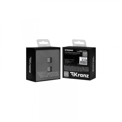 Розетка компьютерная 2-м СП STRONG RJ45 + RJ45 кат.6 IP20 графит Kranz KR-78-0725-6 фото 7 Розетка компьютерная 2-м СП STRONG RJ45 + RJ45 кат.6 IP20 графит Kranz KR-78-0725-6 фото 7