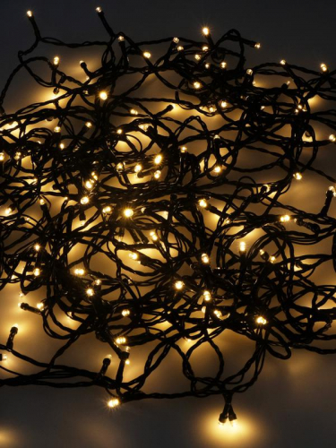 Гирлянда светодиодная "Нить" LD200-GWW-BO 20м 200LED тепл. бел. уличная 8 режимов элементы питания 3хAA SHLights 4690601045461 фото 2 Гирлянда светодиодная "Нить" LD200-GWW-BO 20м 200LED тепл. бел. уличная 8 режимов элементы питания 3хAA SHLights 4690601045461 фото 2