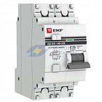 Выключатель автоматический дифференциального тока 1п+N 25А 100мА АД-32 (селективный) PROxima EKF DA32-25-100S-pro