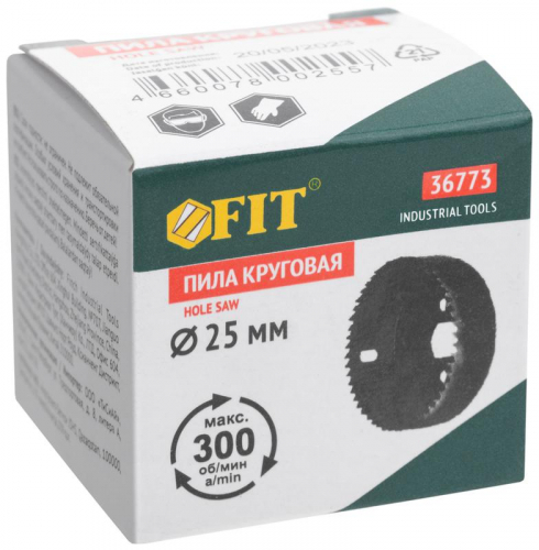 Пила круговая инструментальная сталь 25мм FIT 36773 фото 3