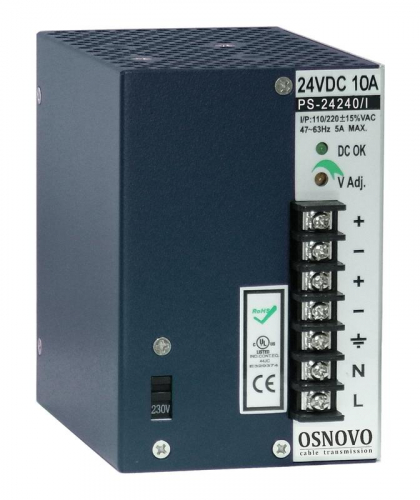 Блок питания промышленный PS-24240/I 10А OSNOVO 11176 Блок питания промышленный PS-24240/I 10А OSNOVO 11176