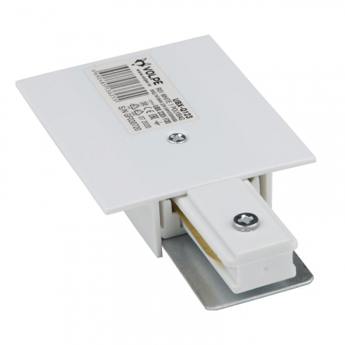Ввод питания для шинопровода UBX-Q123 R01 WHITE 1 POLYBAG типа R однофазный бел. Volpe UL-00007379 Ввод питания для шинопровода UBX-Q123 R01 WHITE 1 POLYBAG типа R однофазный бел. Volpe UL-00007379