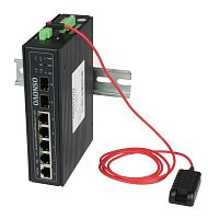Коммутатор промышленный управляемый (L2+) SW-70402/ILS Gigabit Ethernet на 4GE RJ45 + 2 GE SFP порта с функцией мониторинга температуры/ влажности/ напряжения OSNOVO 13748