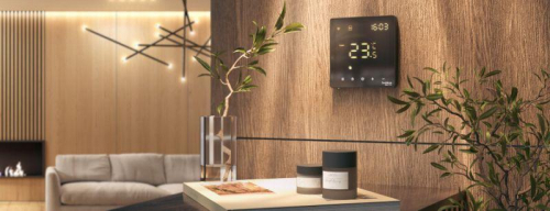 Термостат программируемый ArtGallery 16А с Wi-Fi для электрич. теплого пола моноблочный черн. SE GAL001038 фото 4