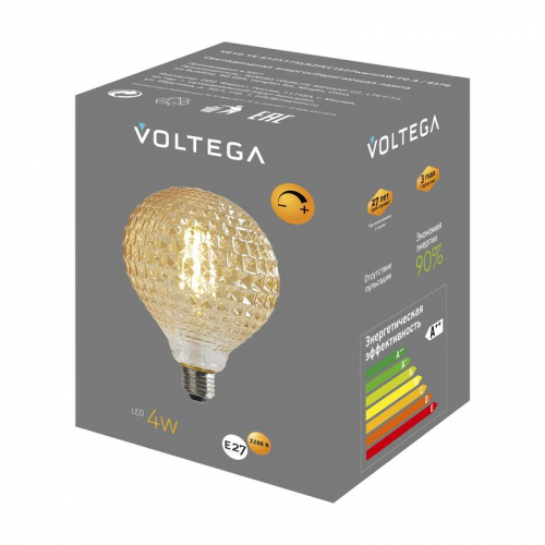 Лампа светодиодная Loft Led YX-G125175LK2F 4Вт 2200К E27 DIM Voltega 8576 фото 7 Лампа светодиодная Loft Led YX-G125175LK2F 4Вт 2200К E27 DIM Voltega 8576 фото 7