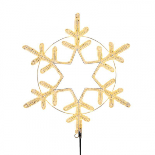 Фигура светодиодная "Снежинка большая" 55х55см 180LED тепл. бел. 22Вт 220-240В IP65 дюралайт Neon-Night 501-324 Фигура светодиодная "Снежинка большая" 55х55см 180LED тепл. бел. 22Вт 220-240В IP65 дюралайт Neon-Night 501-324