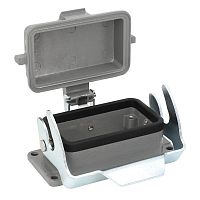 Корпус приборный проходной OptiLink HDC-H10B-BK-1L-MCV с крышкой КЭАЗ 353685