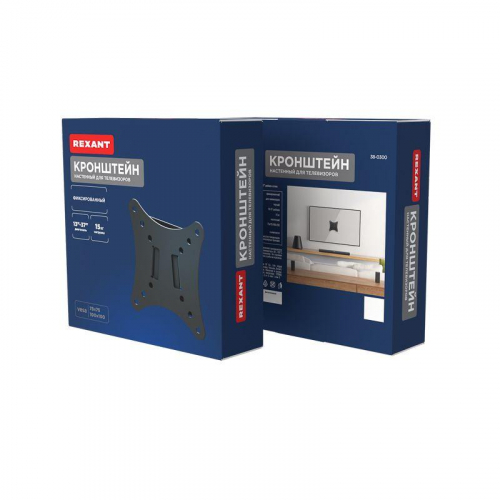 Кронштейн для LED телевизора 10-27дюйм фиксированный Rexant 38-0300 фото 7 Кронштейн для LED телевизора 10-27дюйм фиксированный Rexant 38-0300 фото 7