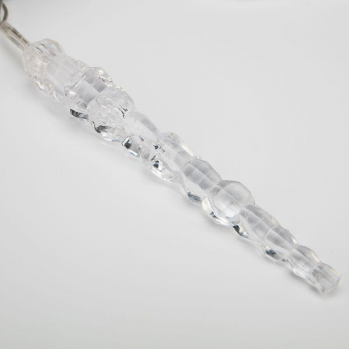 Гирлянда светодиодная "Айсикл" (бахрома) "Сосульки" 1.5х0.25м 10LED бел. 0.51Вт IP20 провод прозр. Neon-Night 303-068 фото 6
