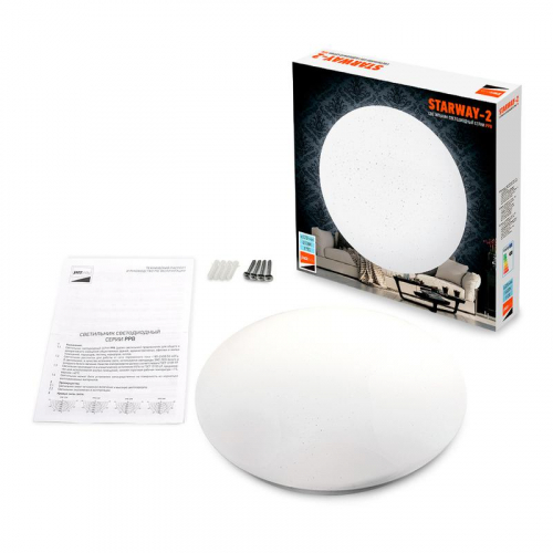 Светильник светодиодный декоративный PPB Starway-2 32Вт 6500К IP20 d320х60 настенно-потолочный бытовой JazzWay 5030961 фото 8