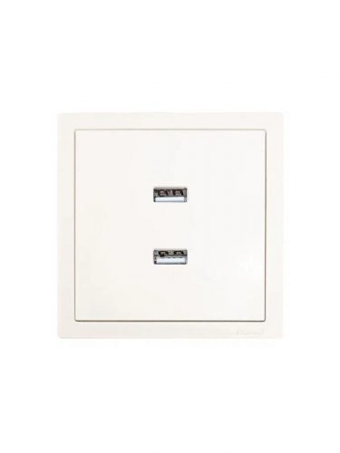 Розетка 2-мест. USB разъем СП ZIMA IP20 слон. кость LEZARD 704-9088-192 фото 3
