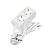 Удлинитель 2х1.5м с заземл. 16А IP20 3.5кВт ПВС 3х1 бел. DOMTOK 2384