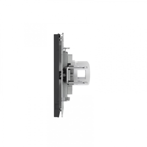 Розетка компьютерная 2-м KANT RJ45 кат.6A без шторки черн. уголь DKC 7012674 фото 4