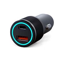 Устройство зарядное автомобильное с двумя портами USB-C + USB-A 48Вт с LED-подсветкой Rexant 18-2230-5